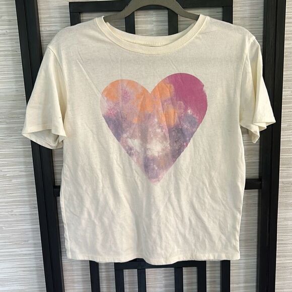 Grayson Threads girls heart T-shirt size XL cream - Picture 1 of 3